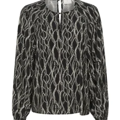 Kaffe Bluse KAdunora Blouse schwarz Sale