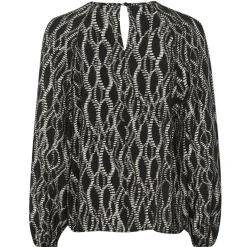 Kaffe Bluse KAdunora Blouse schwarz Sale