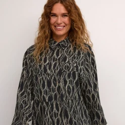 Kaffe Bluse KAdunora Hemd schwarz Outlet