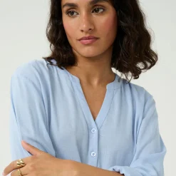 Kaffe Bluse KAMilia Blouse blau Online