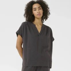 Kaffe Bluse KAmilia Wing SL Blouse schwarz Sale