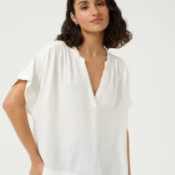 Kaffe Bluse KAmilia Wing SL Blouse weiß Hot