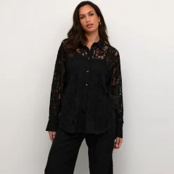 Kaffe Bluse KAnelly schwarz Sale