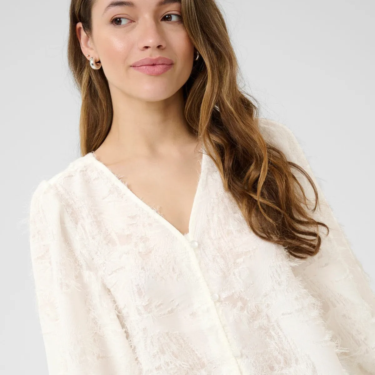 Kaffe Bluse KApariva Blouse beige Clearance