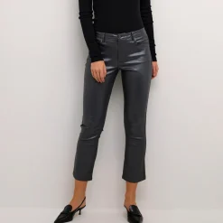 Kaffe Jeans KAviola Cropped Jeans grau