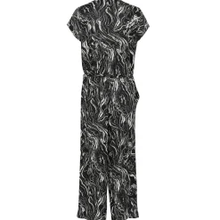 Kaffe Jumpsuit KAmira Plain Weave schwarz