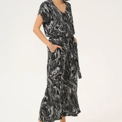 Kaffe Jumpsuit KAmira Plain Weave schwarz