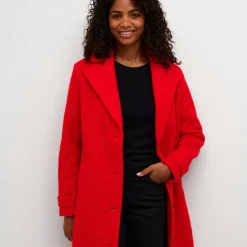Kaffe Mantel KAanne Coat rot Online
