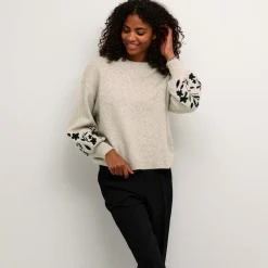 Kaffe Pullover KAlisette Knit grau Sale
