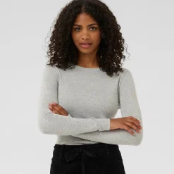Kaffe Pullover KAlizza Knit grau Clearance