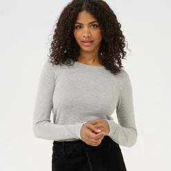 Kaffe Pullover KAlizza Knit grau Clearance