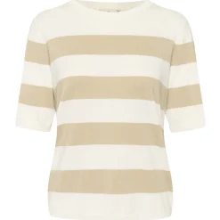 Kaffe Pullover KAlizza Stripped Knit grau Sale