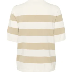 Kaffe Pullover KAlizza Stripped Knit grau Sale