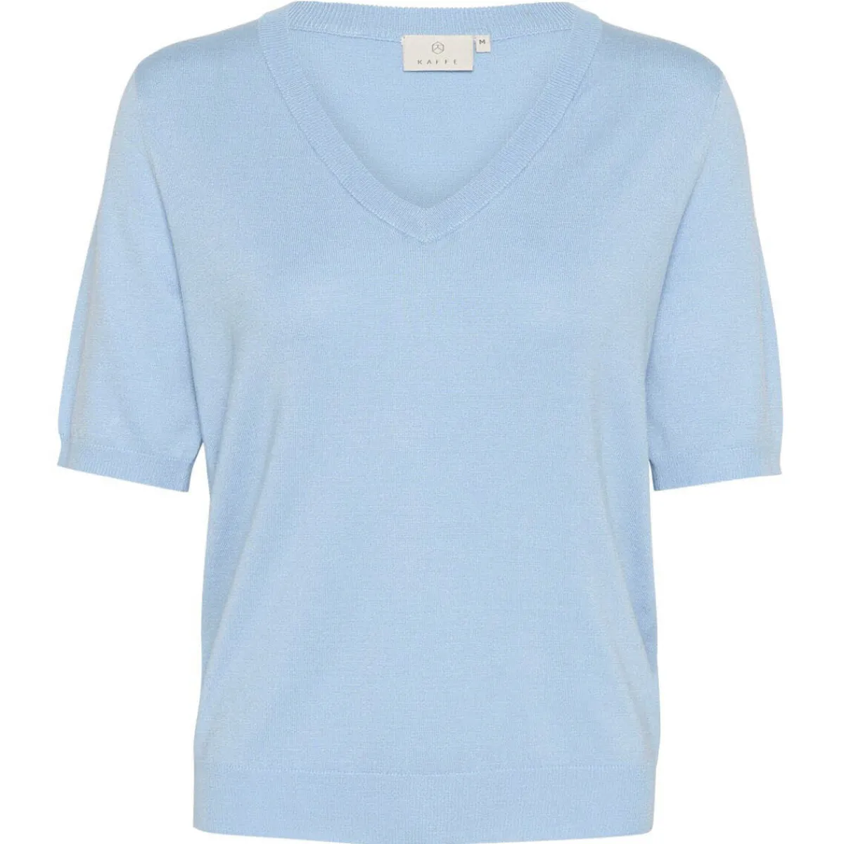 Kaffe Pullover KAlizza V-Neck blau Discount