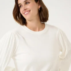 Kaffe Pullover KAlone Knit weiß Online