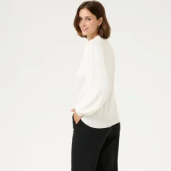 Kaffe Pullover KAlone Knit weiß Online