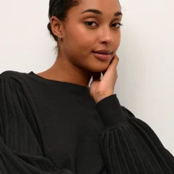 Kaffe Pullover KAlone Knit schwarz Sale