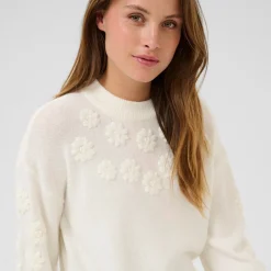 Kaffe Pullover KAmasja weiß Clearance