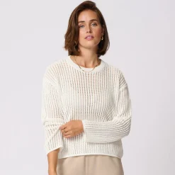 Kaffe Pullover KAsolar weiß Discount