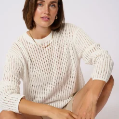 Kaffe Pullover KAsolar weiß Discount