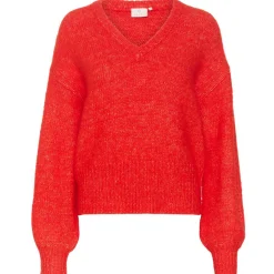 Kaffe Pullover KAtrina LS rot Clearance