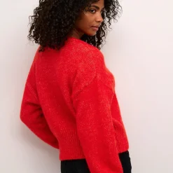 Kaffe Pullover KAtrina LS rot Clearance