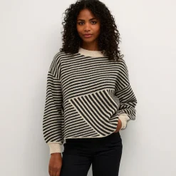 Kaffe Pullover KAverana Knit grau Outlet