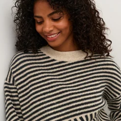 Kaffe Pullover KAverana Knit grau Outlet