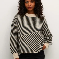 Kaffe Pullover KAverana Knit grau Outlet