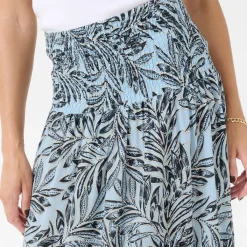 Kaffe Rock KAmaxi Smock Skirt blau Discount