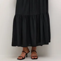 Kaffe Rock KAmaxi Smock Skirt schwarz Hot