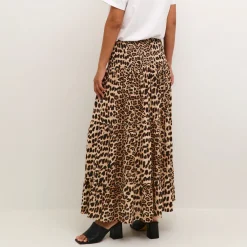 Kaffe Rock KAmaxi Smock Skirt braun Clearance