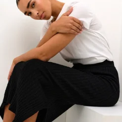 Kaffe Rock KAsilla Knit Skirt schwarz New