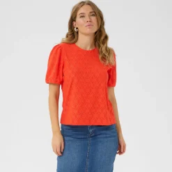 Kaffe Shirt KAtine Blouse rot Discount