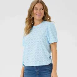 Kaffe Shirt KAtine Blouse blau Outlet
