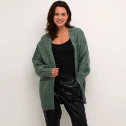 Kaffe Strickjacke KAtrina Knit grün Discount