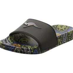 Kangaroos Pantolette K-Slide Print schwarz Sale