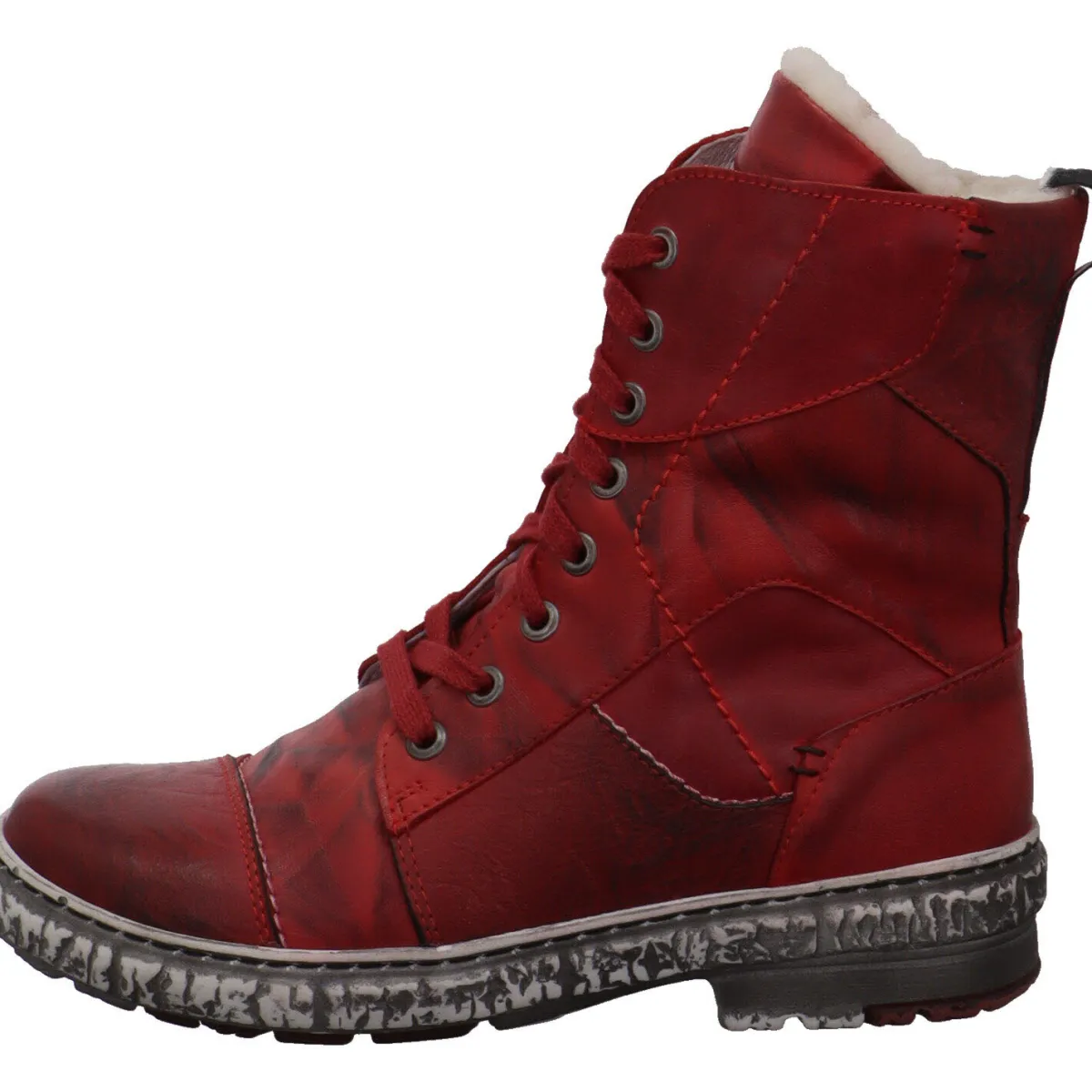 Krisbut Schnürboot rot Online