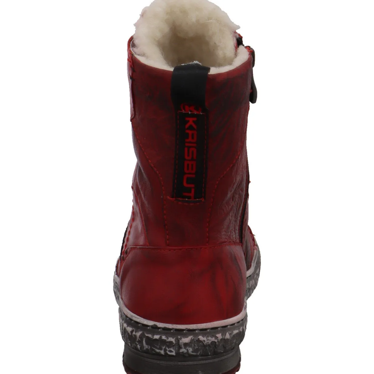 Krisbut Schnürboot rot Online