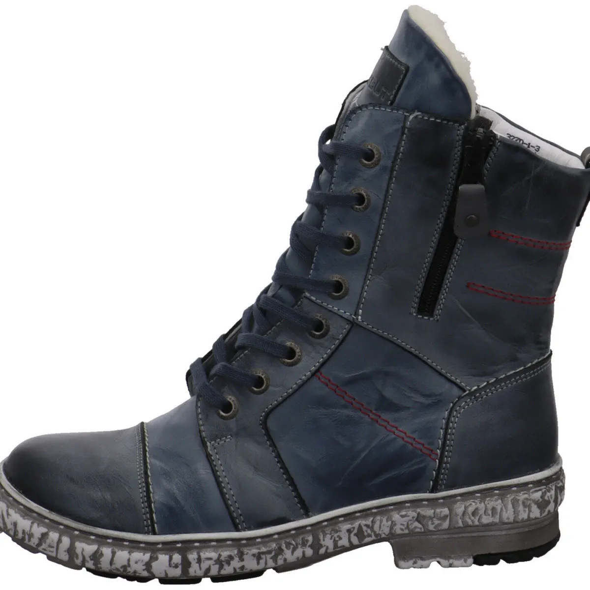 Krisbut Schnürboot blau Outlet