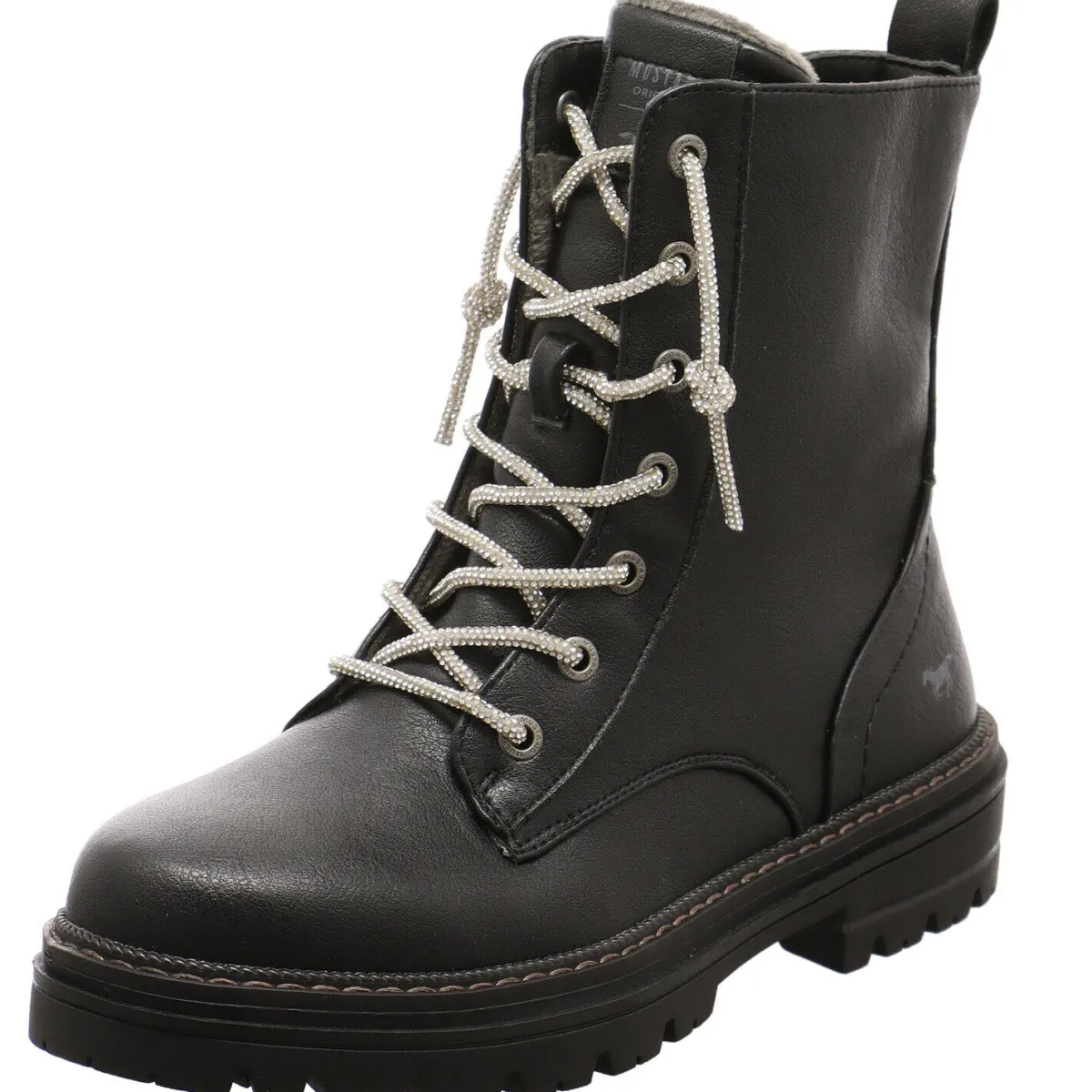 Mustang Schnürboot schwarz Hot