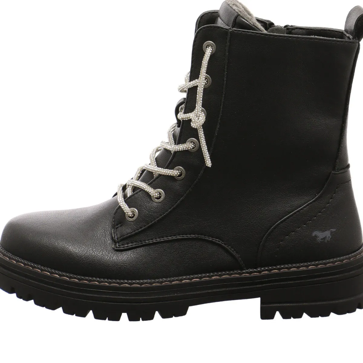 Mustang Schnürboot schwarz Hot