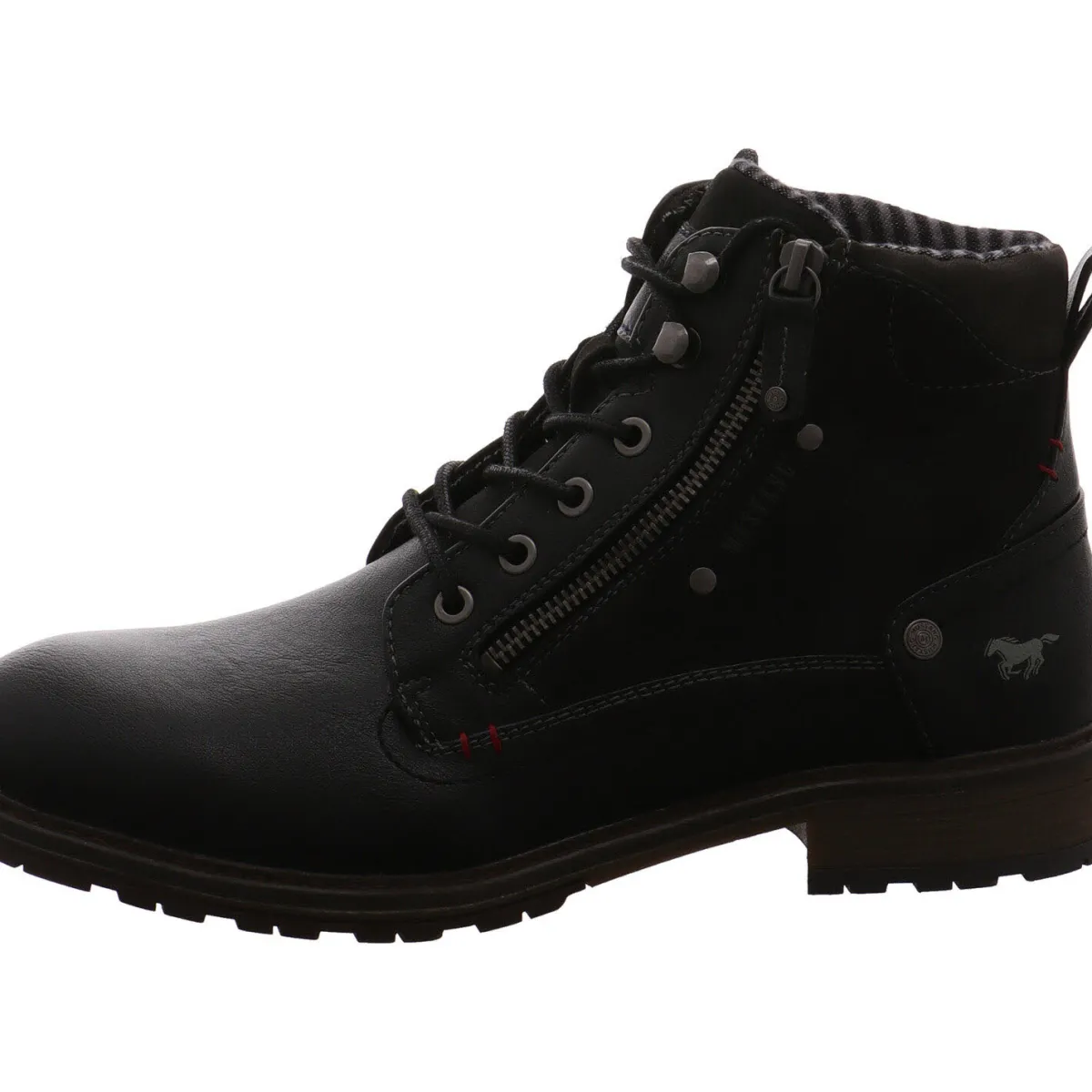 Mustang Schnürboot schwarz Discount