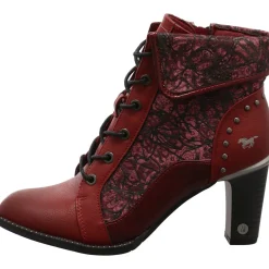 Mustang Schnürstiefelette rot