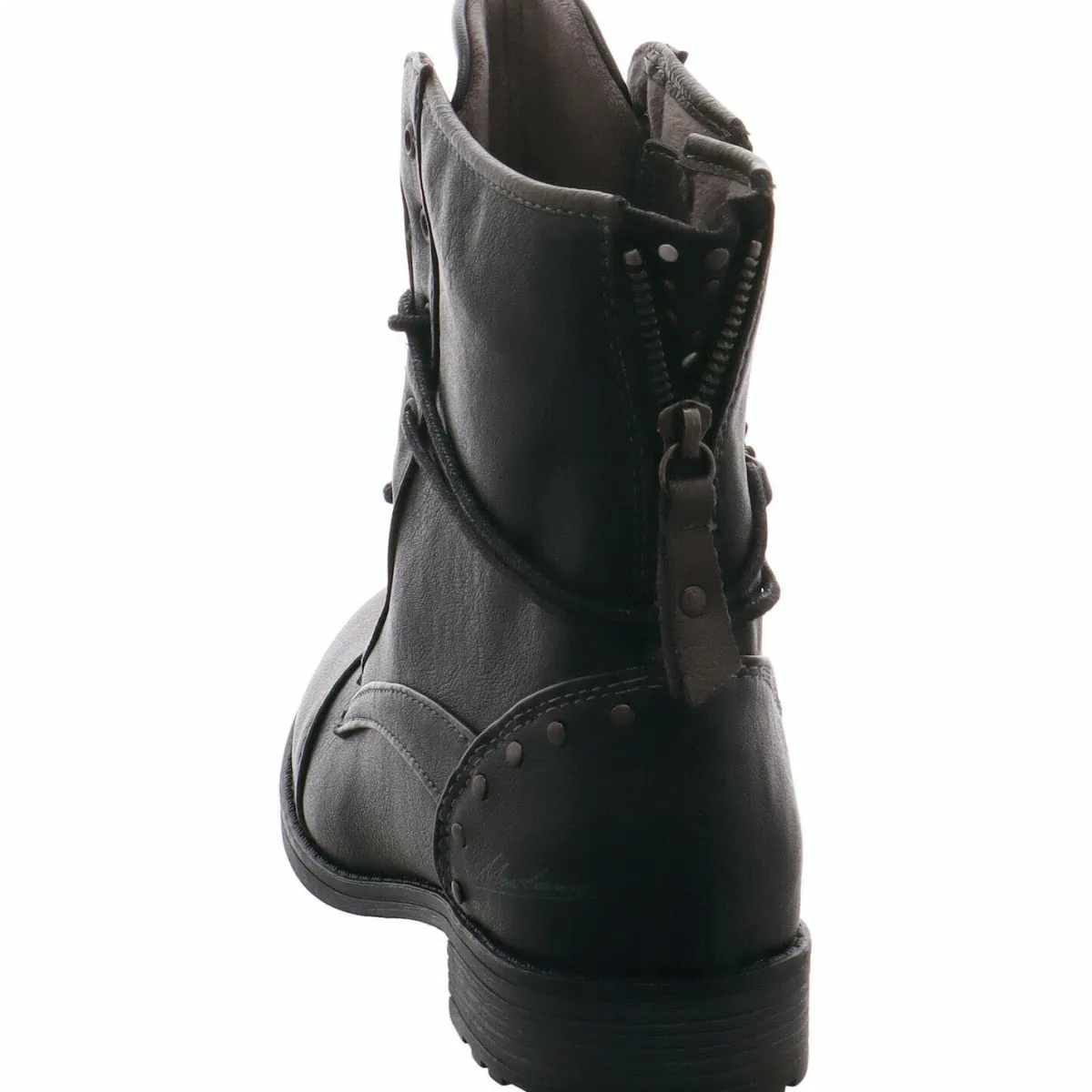 Mustang Schnürstiefelette schwarz Sale