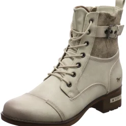 Mustang Schnürstiefelette weiß Sale