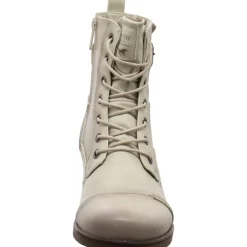 Mustang Schnürstiefelette weiß Sale