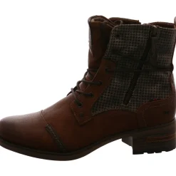Mustang Schnürstiefelette braun