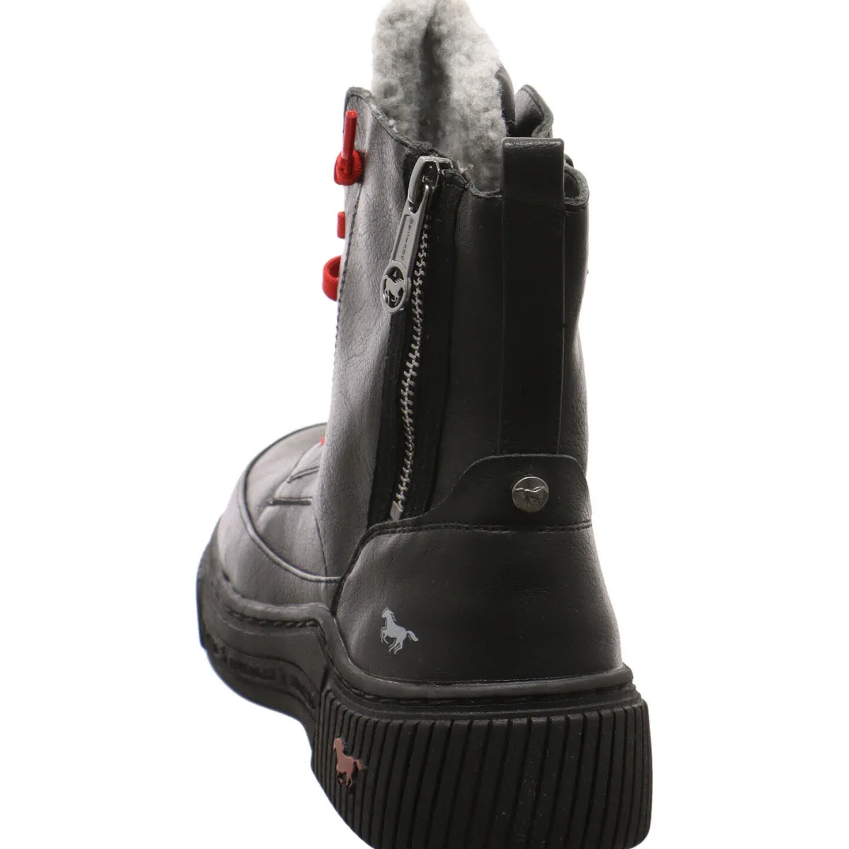 Mustang Schnürstiefelette schwarz Online