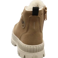 Palladium Schnürboot Pallashock ZIP WARM braun